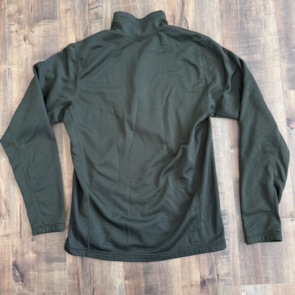 REI Polartec 1/4 Zip Green Pullover Long Sleeve Shirt Men's Medium Hiking Camp - Picture 2 of 6